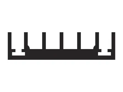 Aluminum Extruded Heat Sink MOD AL-01hs Low-poly 3D model