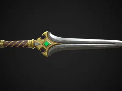 Dagger A3 Low-poly 3D model