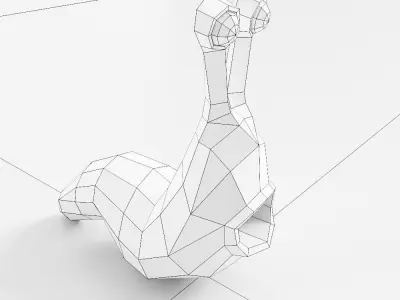 Snail toon 3d model Free low-poly 3D model