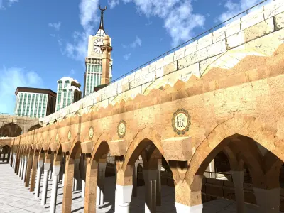 Kaaba and its surroundings 3D model