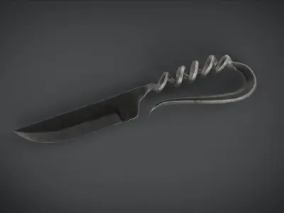 mediv knife Low-poly 3D model