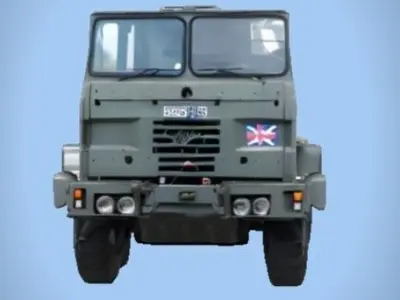 Military army truck model Low-poly 3D model