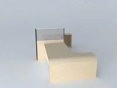Huge Desk Free 3D model
