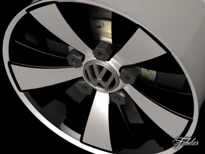 Volkswagen Maggiolino rim 3D model