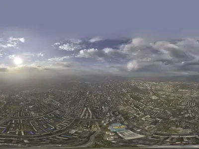 HDR - Flying High Above The City 3D model