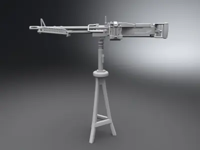 M60 LMG scale model 3D print model