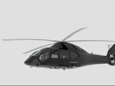 helicopter 3D model