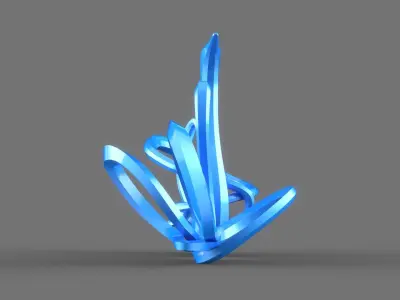 swan sculpture 3D model