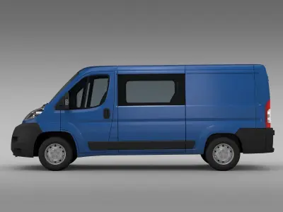 Fiat Ducato Combi L2H1 2006-2014 3D model