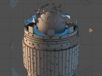 Social Media 3D model