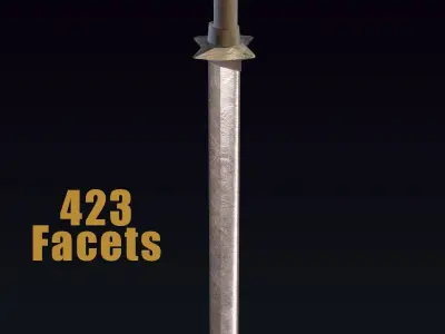Mini pack medieval weapon LowPoly Low-poly 3D model
