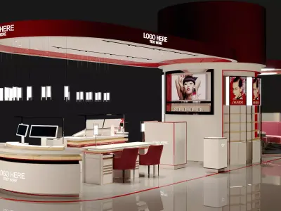 BEAUTY STORE FULL 3D SCENE 3D model