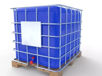 IBC Container 6 Low-poly 3D model
