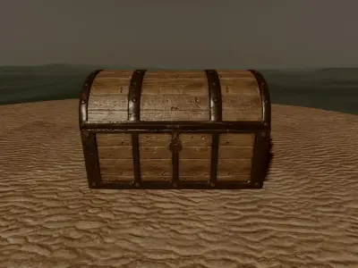 Game Ready Free Treasure Chest Free 3D model