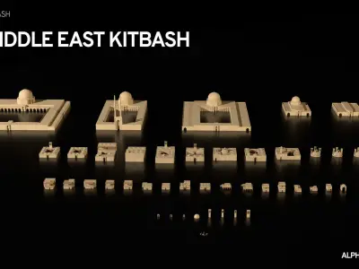 Middle East Kitbash 3D model