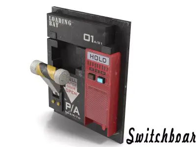 Switchboard switch Low-poly 3D model