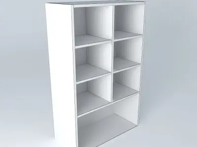 W0DMW bookcase Free 3D model