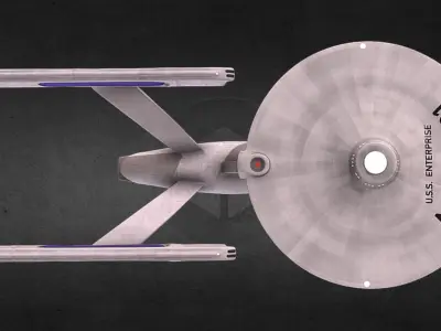 Enterprise star trek ship 3D model