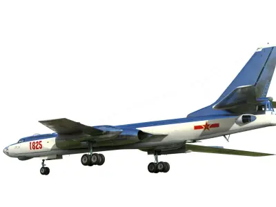 Tu-16 Badger Xian H-6A 3D model