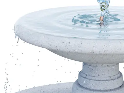 Campania - Esplanade Fountain 3D model
