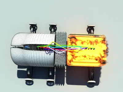 future weapon vehicle Free low-poly 3D model