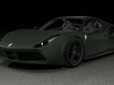 Ferrari 488 GTB Military 3D model