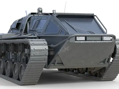 5 Military Vehicles Collection v38 Low-poly 3D model