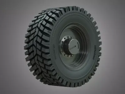 Wheel Loader W190D - Wheel and Tire 3D model