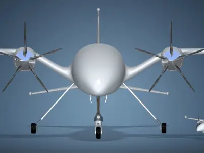Bayraktar Akinci  UCAV Drone 3D model