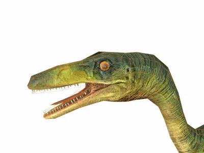 Compsognathus Low-poly 3D model