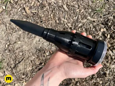 Dune Thumper Mole Repellent Stake 3D print model