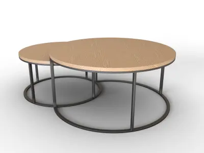 Round coffee table  Free 3D model