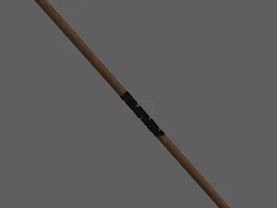 Sensei Yangs fighting stick Low-Poly Game Ready Free low-poly 3D model