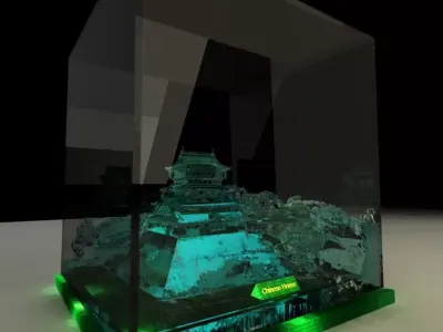 Chinese ancient house Low-poly 3D model