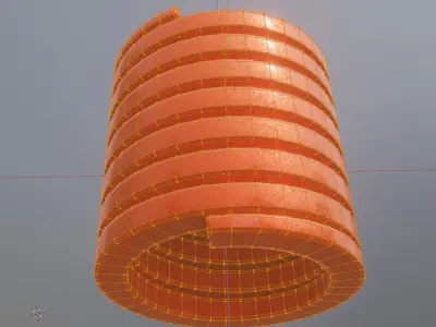 E-Scooter Spring with Procedural PBR Material Setup 3D model