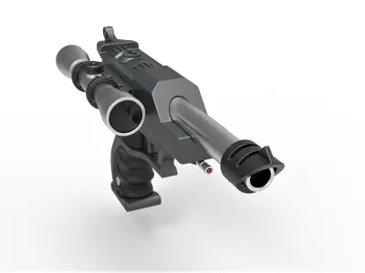 Captain Typho Blaster S-5 from Star Wars 3D model