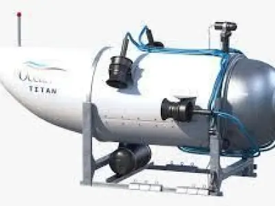 OceanGate titan submarine Low-poly 3D model