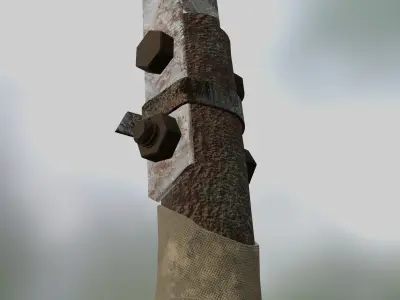 Brake disc battle axe Free low-poly 3D model