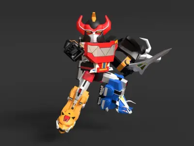 Megazord SD - Power Ranger 3D model