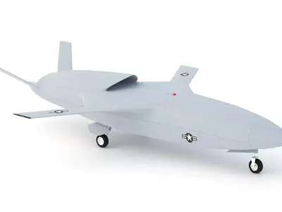 Skyborg - THE AI WINGMAN - Low-poly 3D model