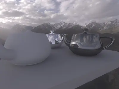 HDR - Flying High Above The Lake 3D model