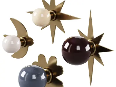 Glossy furniture handles by Matilda Goad 3D model