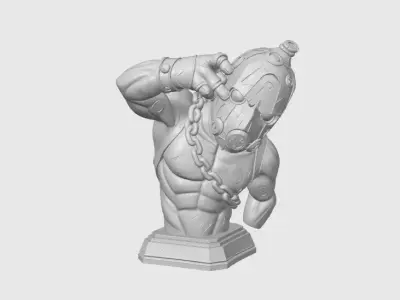 Borderlands 4 Psycho Bust 3D print model