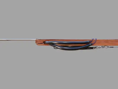 Speargun wooden 3D model