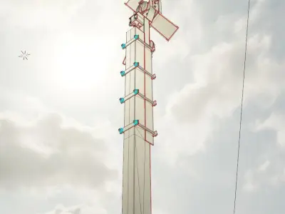 Low-Poly Andreaskreuz Version 2 Low-poly 3D model