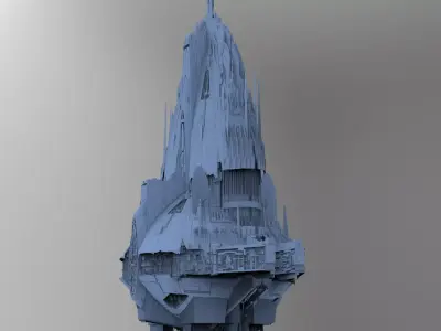 Jupiter launcher base Tower 2 3D model