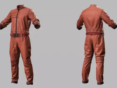 Sci-Fi Jumpsuit - Game-Ready Low-poly 3D model