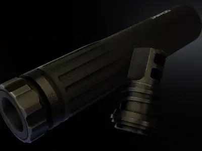 DanielDefense Wave suppressor Low-poly 3D model