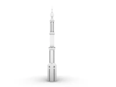 minaret islamic 3D model