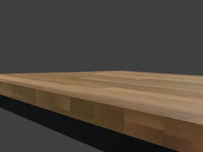 Woodentable 3d model wooden table on circle Free low-poly 3D model